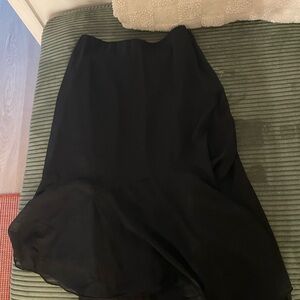 Abercrombie & Fitch Black Midi Skirt